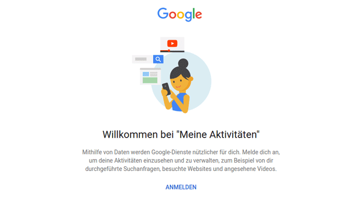 Google bittet Sie um mehr persönliche Daten